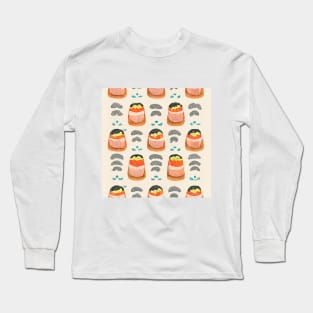 Sushi Citizens Pattern Long Sleeve T-Shirt